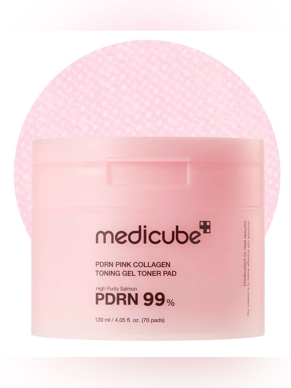 Medicube PDRN Pink Collagen Toning Gel Toner Pad - 120ml/4.05 fl oz (70 pads)